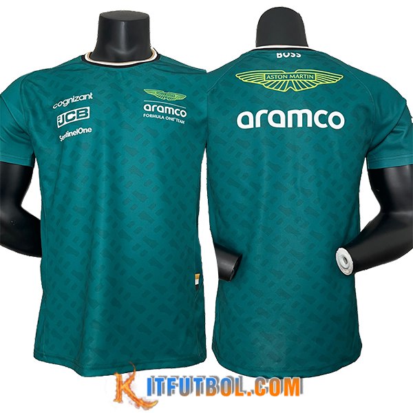 Camiseta de manga corta F1 Aston Martin Team Verde 2024