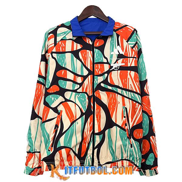 Rompevientos Arsenal Naranja/Verde/Negro/Azul 2024/2025