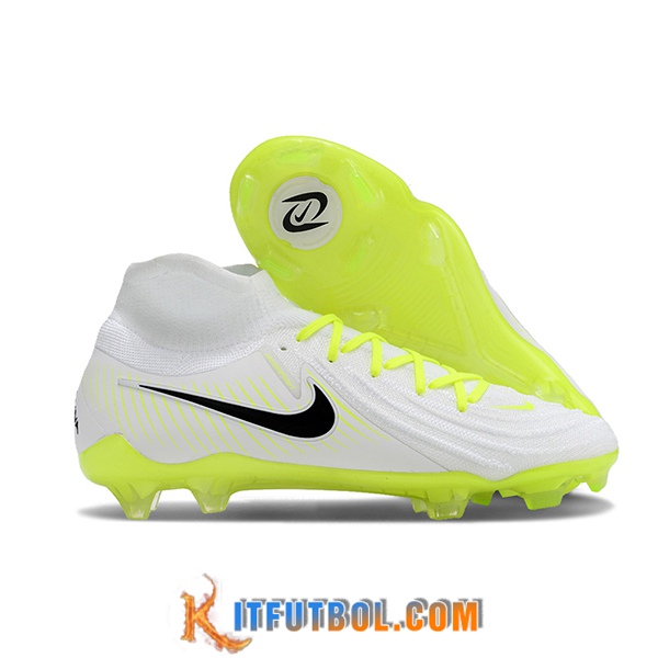 Nike Botas De Fútbol Phantom Luna Elite NU FG Blanco/Negro/Verde