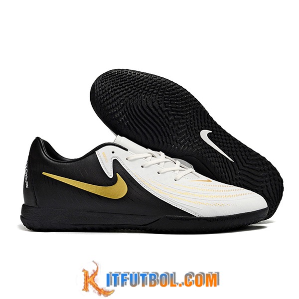 Nike Botas De Fútbol Phantom GX II ACAD LV8 IC Blanco/Negro/Amarillo