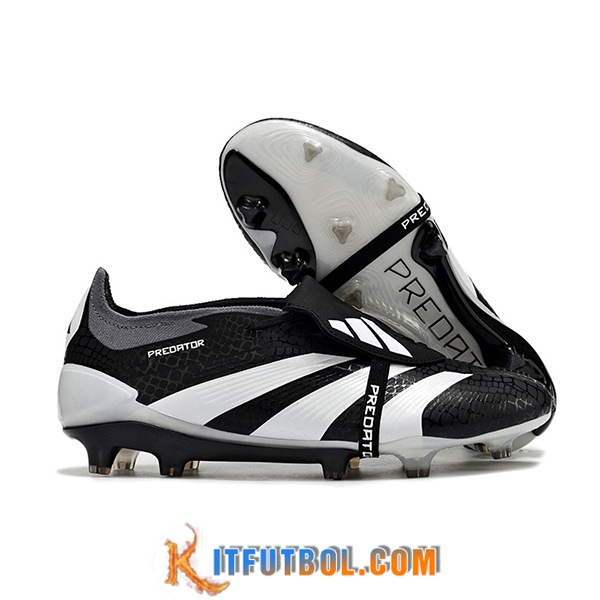 Adidas Botas De Fútbol Predator Elite Tongue FG Blanco/Negro