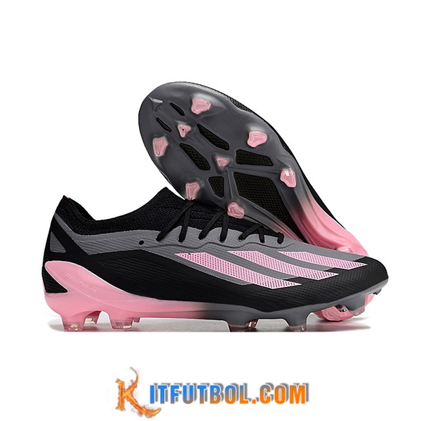 Adidas Botas De Fútbol X CRAZYFAST MESSI.1 FG BOOTS Negro/Rosa