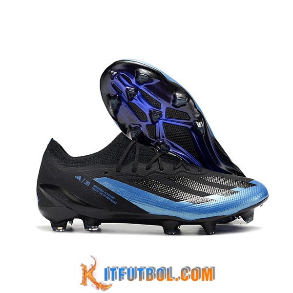 Adidas Botas De Fútbol X Crazyfast1 SG Negro/Azul -02