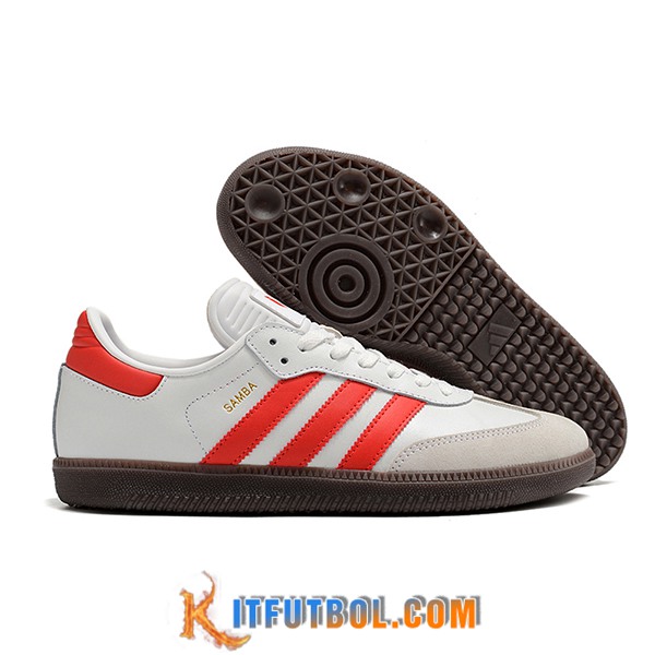 Adidas Botas De Fútbol SAMBA MESSI INDOOR BOOTS Blanco/Gris/Rojo