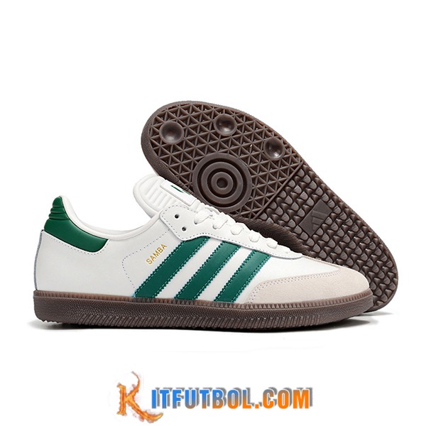 Adidas Botas De Fútbol SAMBA MESSI INDOOR BOOTS Blanco/Gris/Verde
