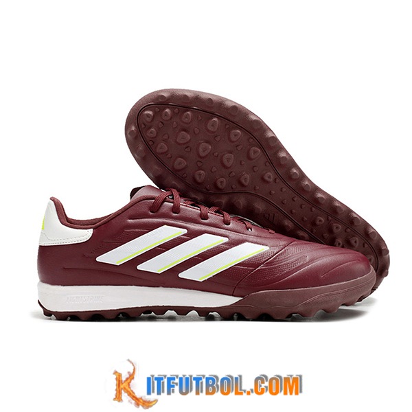 Copa Botas De Fútbol PURE.3 TF BOOTS Vino tinto