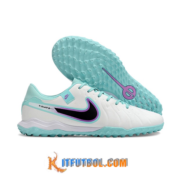 Nike Botas De Fútbol Tiempo Legend X Academy TF Blanco/Negro/Azul