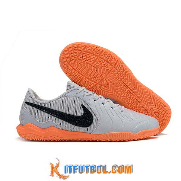 Nike Botas De Fútbol Legend 10 Academy IC Gris/Negro/Naranja