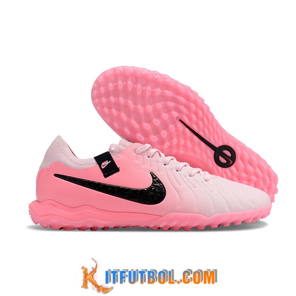Nike Botas De Fútbol Tiempo Legend X PRO TF Negro/Rosa