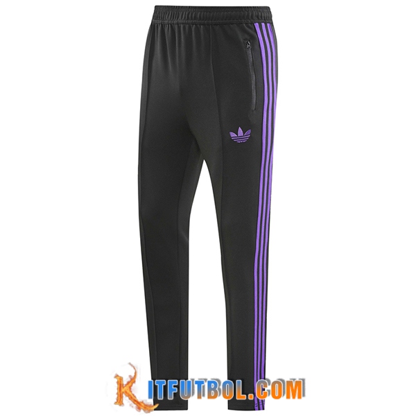 Pantalon Entrenamiento Adidas Negro/Violeta 2024/2025