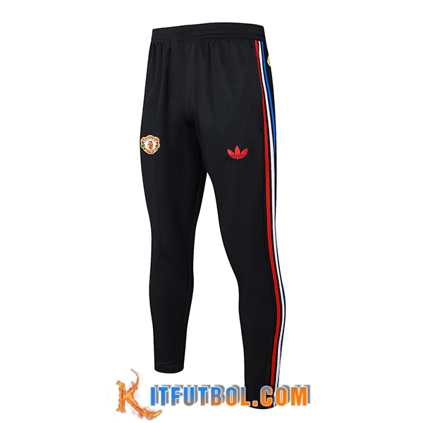 Pantalon Entrenamiento Manchester United Negro 2024/2025