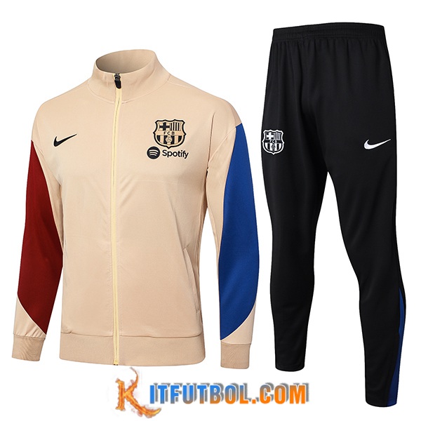 Chandal Equipos De Futbol Chaquetas FC Barcelona Amarillo/Azul/Rojo 2024/2025