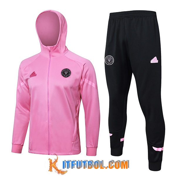 Chaqueta Con Capucha Chandal Rompevientos Inter Miami CF Rosa 2024/2025
