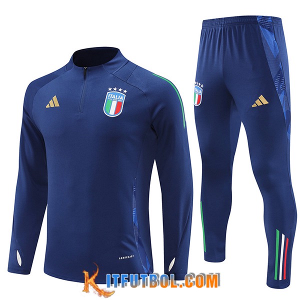 Chandal Equipos De Futbol Italia azul real 2024/2025 -03