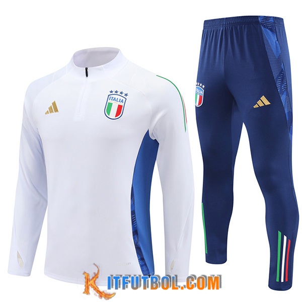 Chandal Equipos De Futbol Italia Blanco/Azul 2024/2025 -05