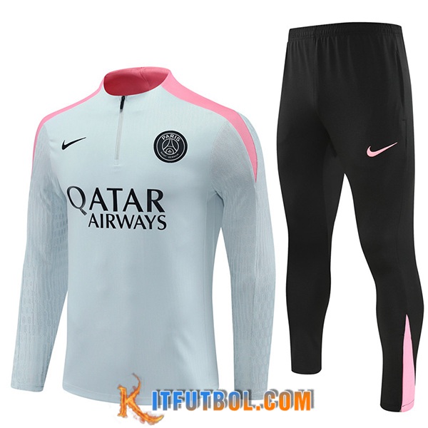 Chandal Equipos De Futbol PSG Gris/Rosa 2024/2025