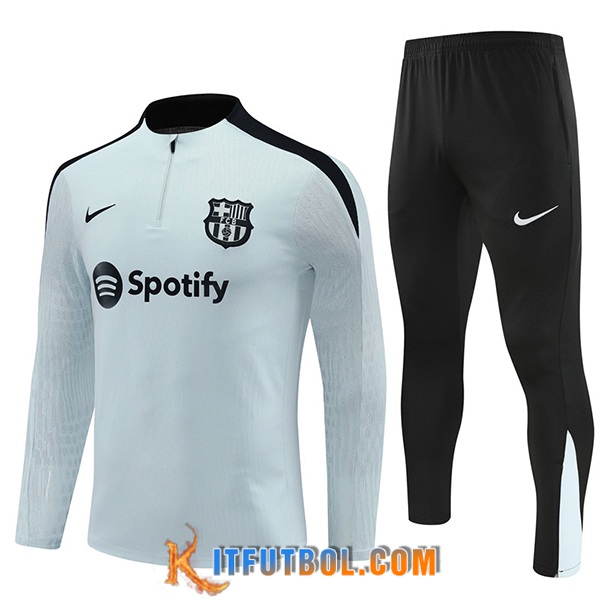 Chandal Equipos De Futbol FC Barcelona Gris/Negro 2024/2025