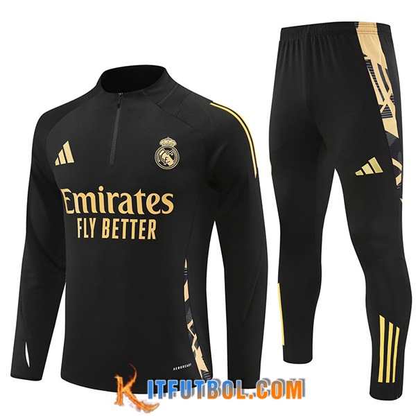 Chandal Equipos De Futbol Real Madrid Negro/Amarillo 2024/2025