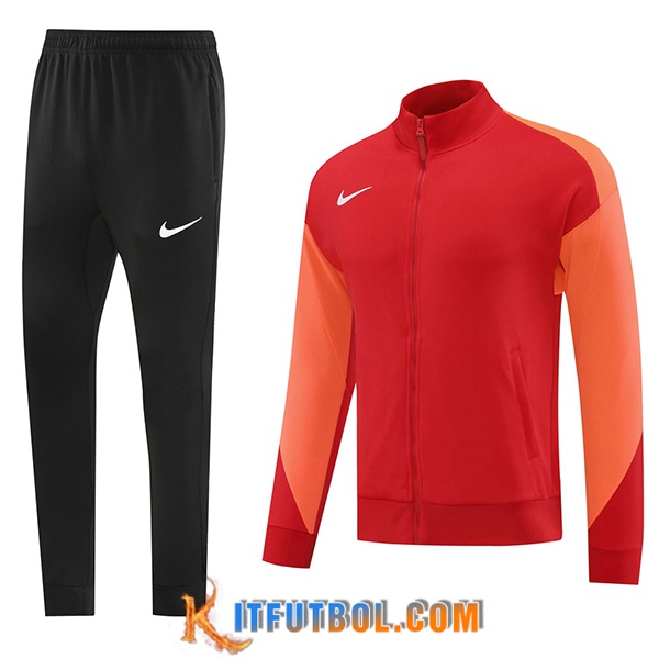 Chandal Equipos De Futbol Chaquetas Nike Rojo/Naranja 2024/2025