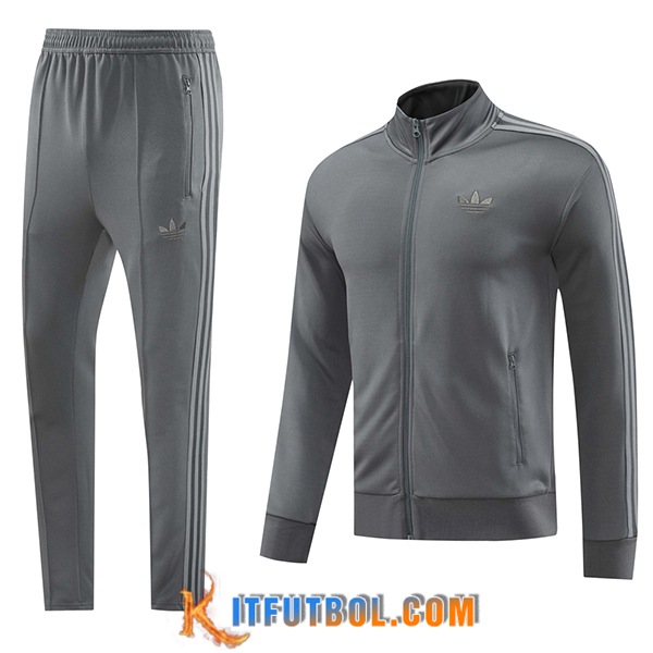Chandal Equipos De Futbol Chaquetas Adidas Gris 2024/2025