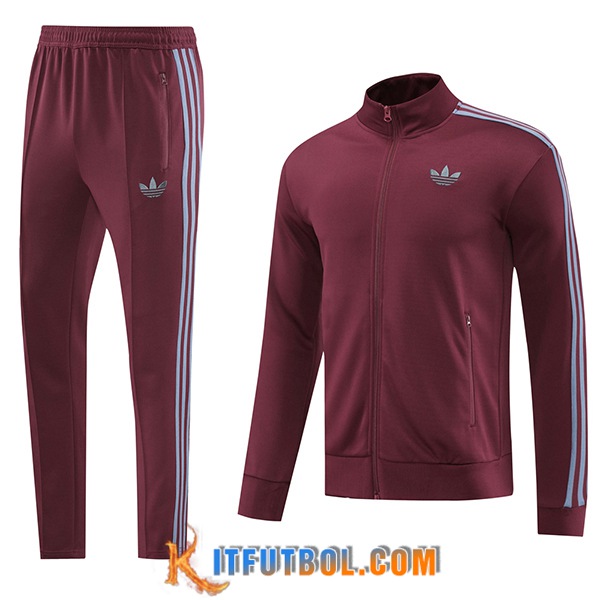 Chandal Equipos De Futbol Chaquetas Adidas Rojo 2024/2025