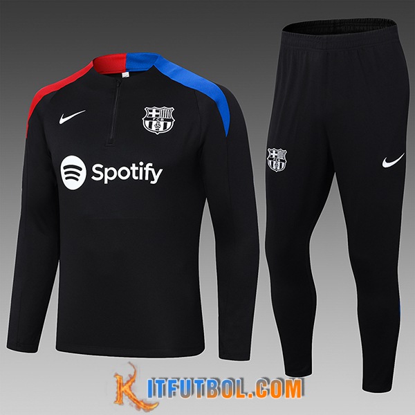 Chandal Equipos De Futbol FC Barcelona Ninos Negro/Azul/Rojo 2024/2025