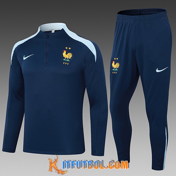 Chandal Equipos De Futbol Francia Ninos azul real 2024/2025