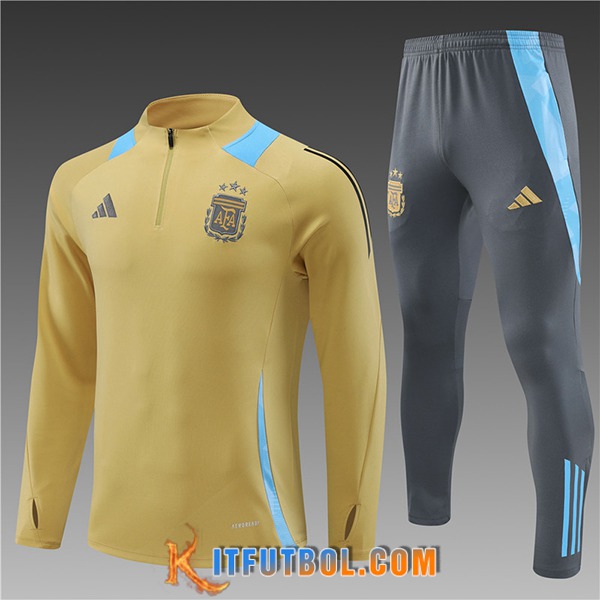Chandal Equipos De Futbol Argentina Ninos Amarillo/Azul 2024/2025