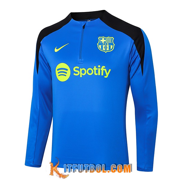 Sudadera De Entrenamiento FC Barcelona Azul/Negro 2024/2025