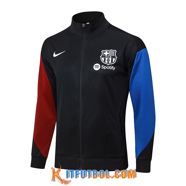 Chaquetas Futbol FC Barcelona Negro/Rojo/Azul 2024/2025