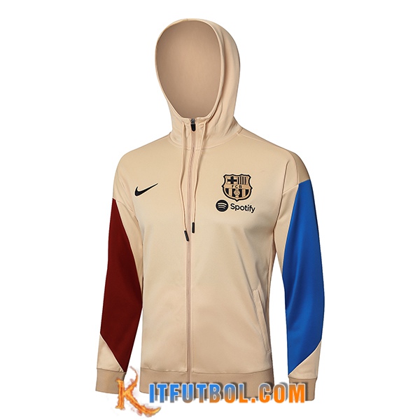 Chaqueta Con Capucha FC Barcelona Amarillo/Azul/Rojo 2024/2025