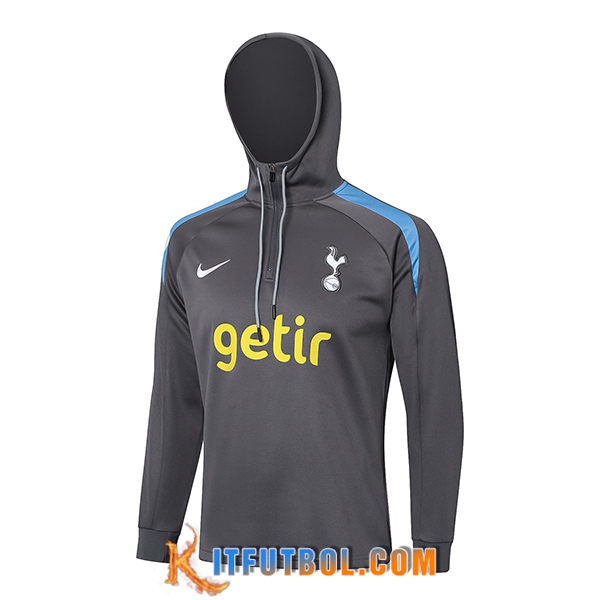 Chaqueta Con Capucha Tottenham Hotspur Gris Oscuro 2024/2025