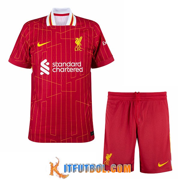 Nueva Camisetas De Futbol FC Liverpool Ninos Primera 2024/2025