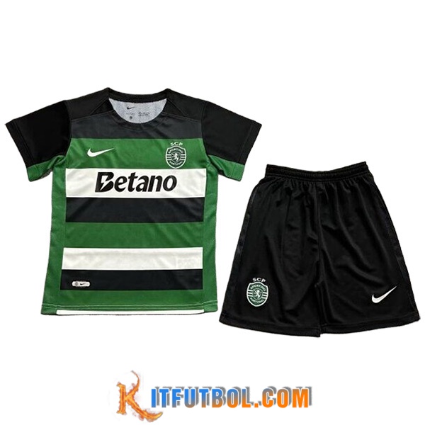 Camisetas De Futbol Sporting Ninos Primera 2024/2025