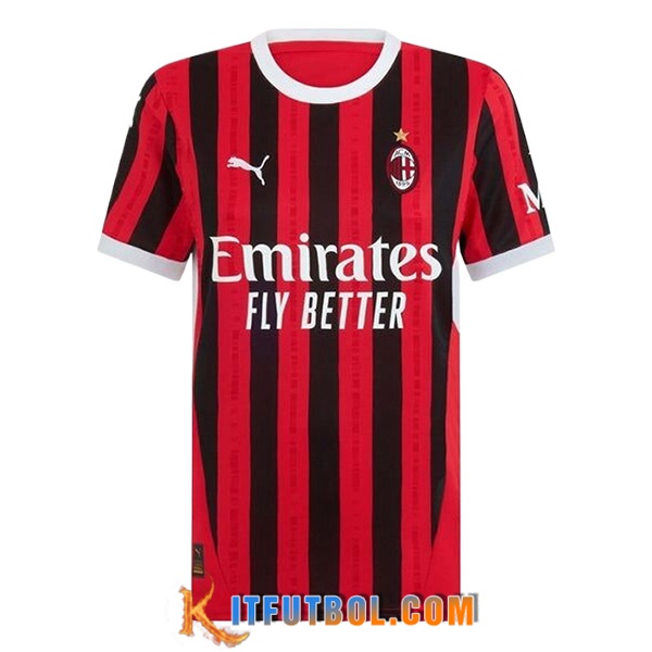 Nueva Camisetas De Futbol AC Milan Mujer Primera 2024/2025