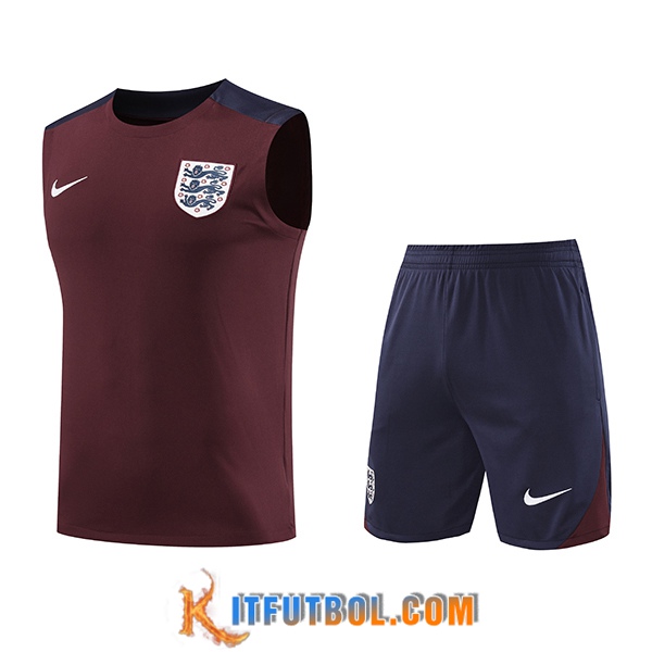 Camiseta Entrenamiento sin mangas Inglaterra Rojo/Azul 2024/2025
