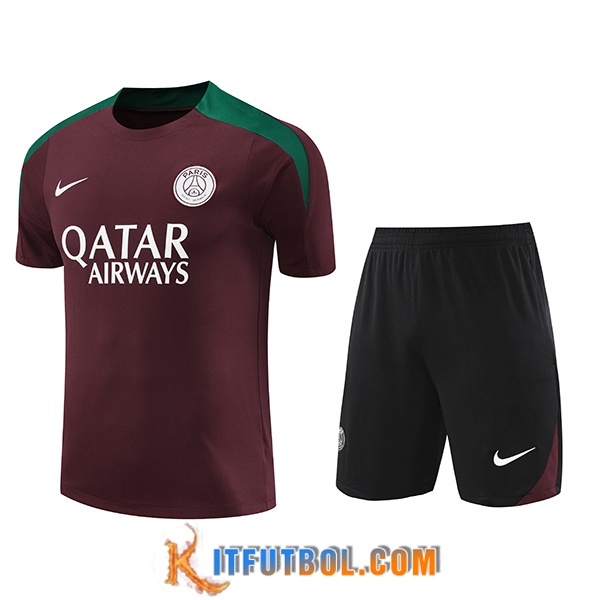 Camiseta Entrenamiento PSG Rojo/Verde 2024/2025
