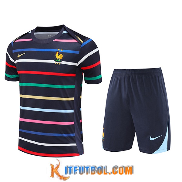 Camiseta Entrenamiento Francia Negro 2024/2025 -02