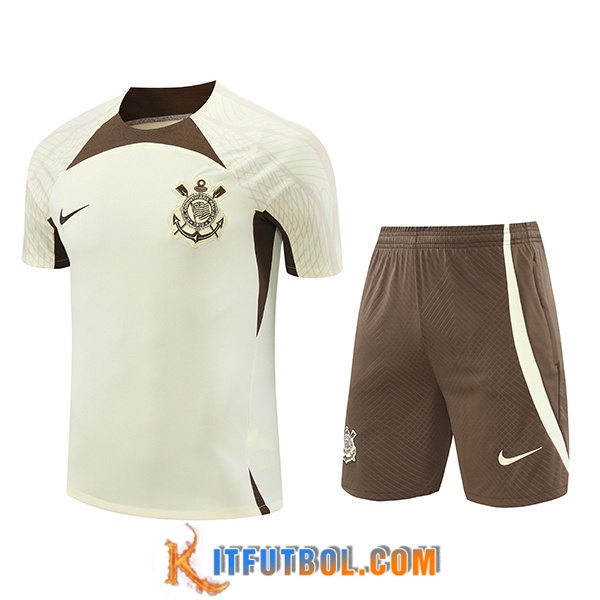 Camiseta Entrenamiento Corinthians Beige/Marrón 2024/2025