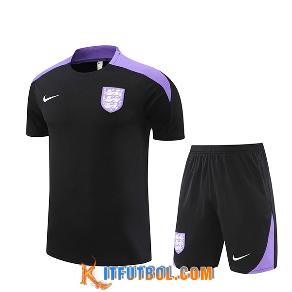Camiseta Entrenamiento Inglaterra Negro/Violeta 2024/2025