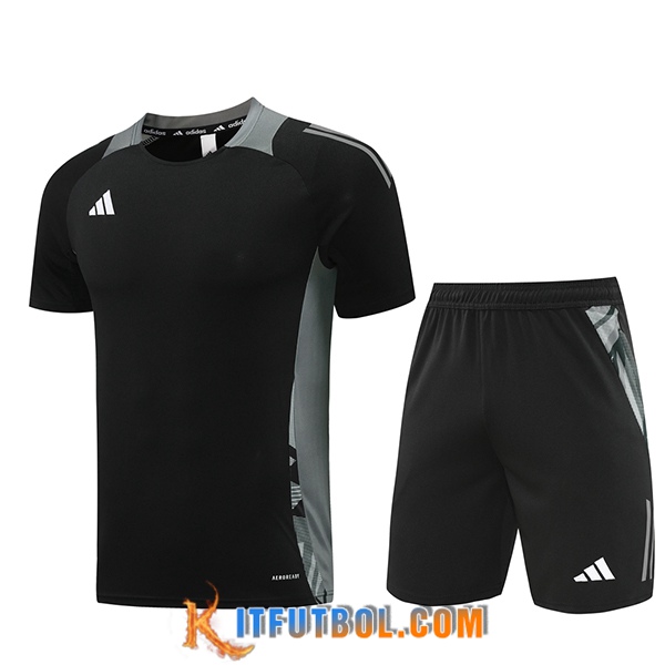 Camiseta Entrenamiento Adidas Negro/Gris 2024/2025