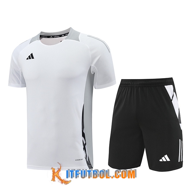 Camiseta Entrenamiento Adidas Blanco/Gris 2024/2025