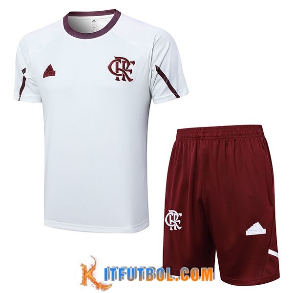 Camiseta Entrenamiento Flamengo Blanco/Rojo 2024/2025