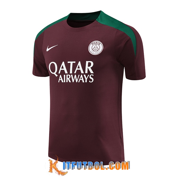 Camiseta Entrenamiento PSG Rojo/Verde 2024/2025