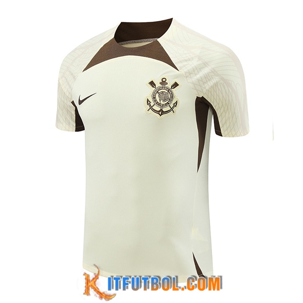 Camiseta Entrenamiento Corinthians Beige/Marrón 2024/2025