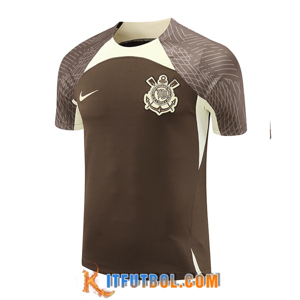 Camiseta Entrenamiento Corinthians Marrón/Beige 2024/2025