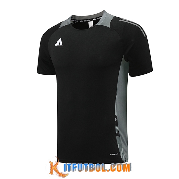 Camiseta Entrenamiento Adidas Negro/Gris 2024/2025