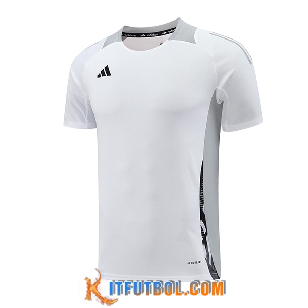 Camiseta Entrenamiento Adidas Blanco/Gris 2024/2025