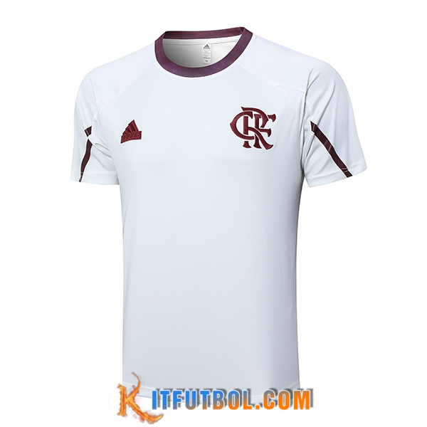 Camiseta Entrenamiento Flamengo Blanco/Rojo 2024/2025