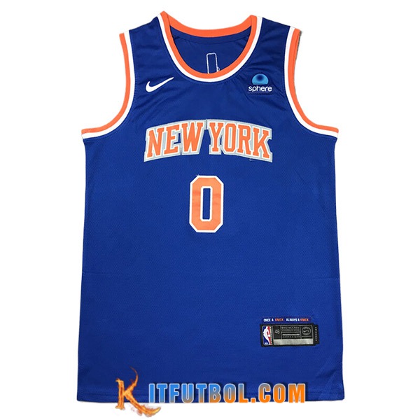 Camisetas New York Knicks (DIVINCENZO #0) 2024/25 Azul/Naranja